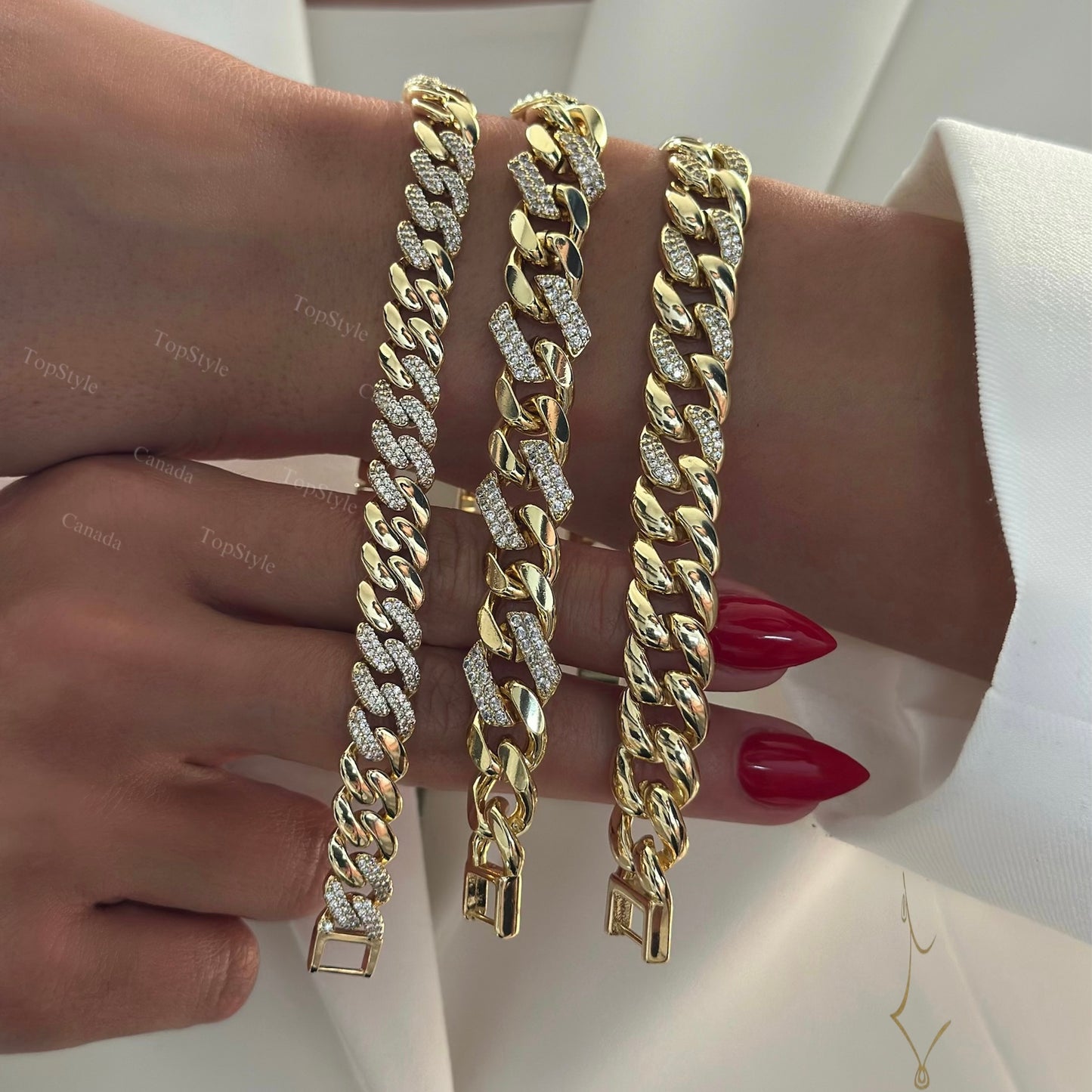 Cuban Link Bracelet Collection | 18K Gold Plated