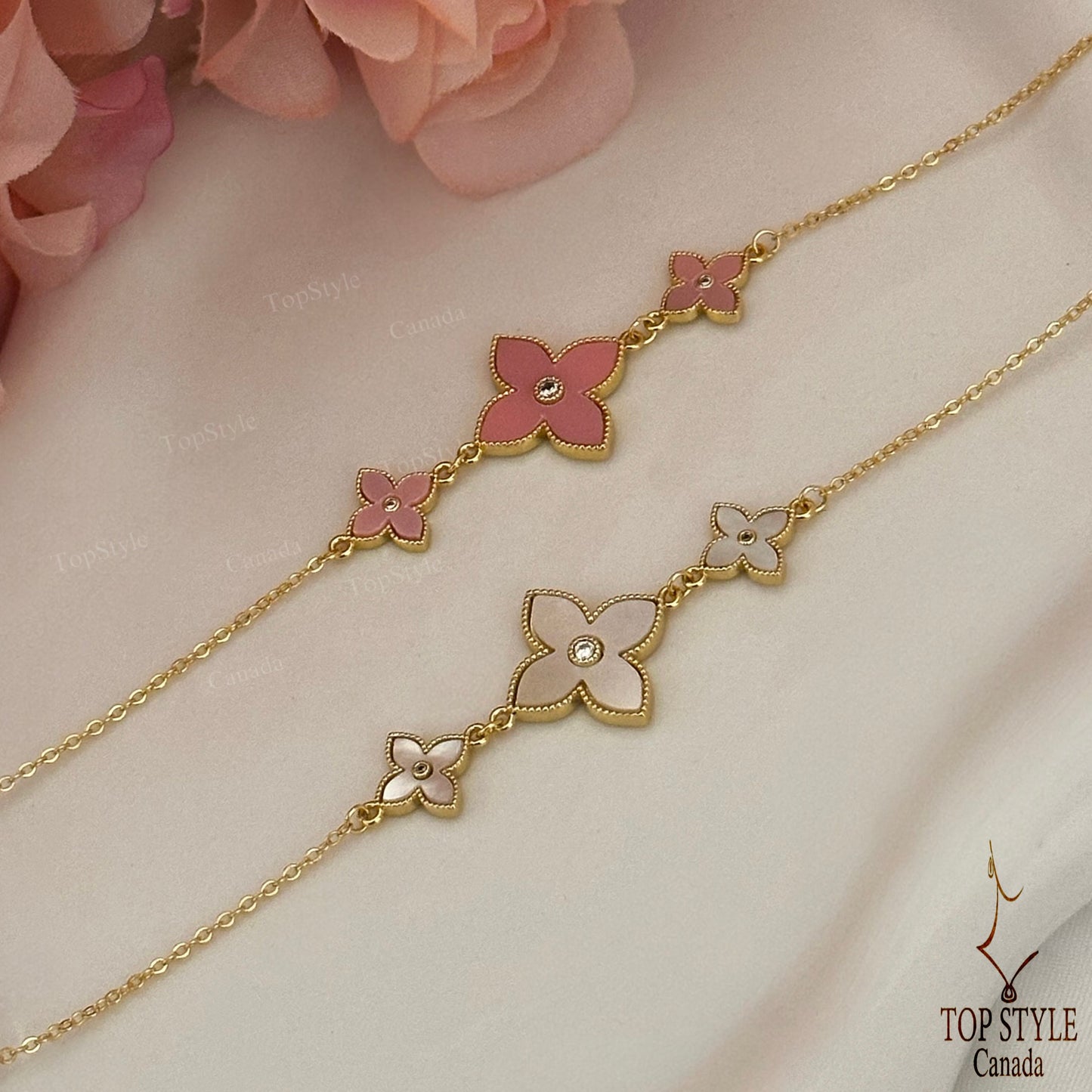 Triple Flower Bracelet