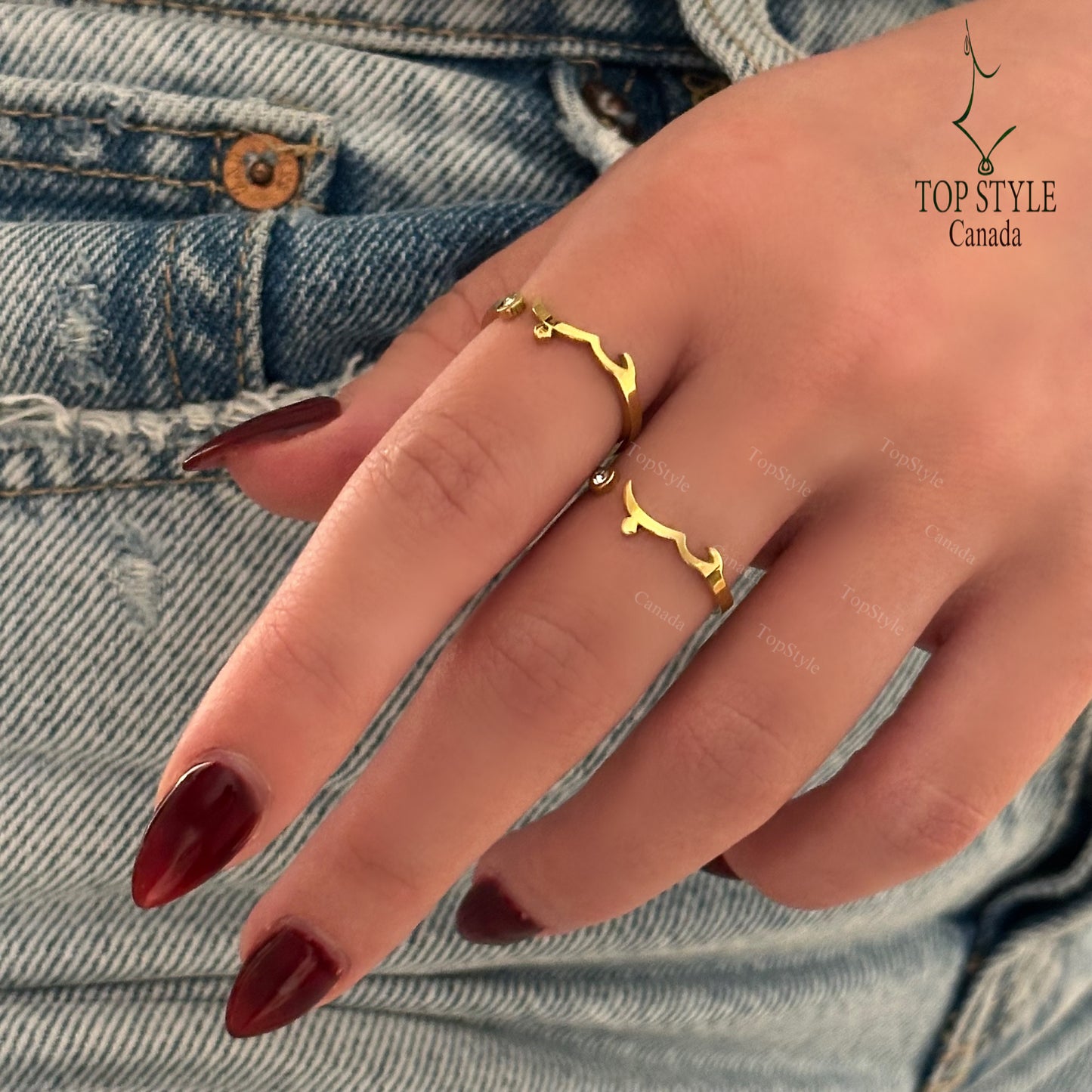 Love 'حب' Gold-Plated Ring