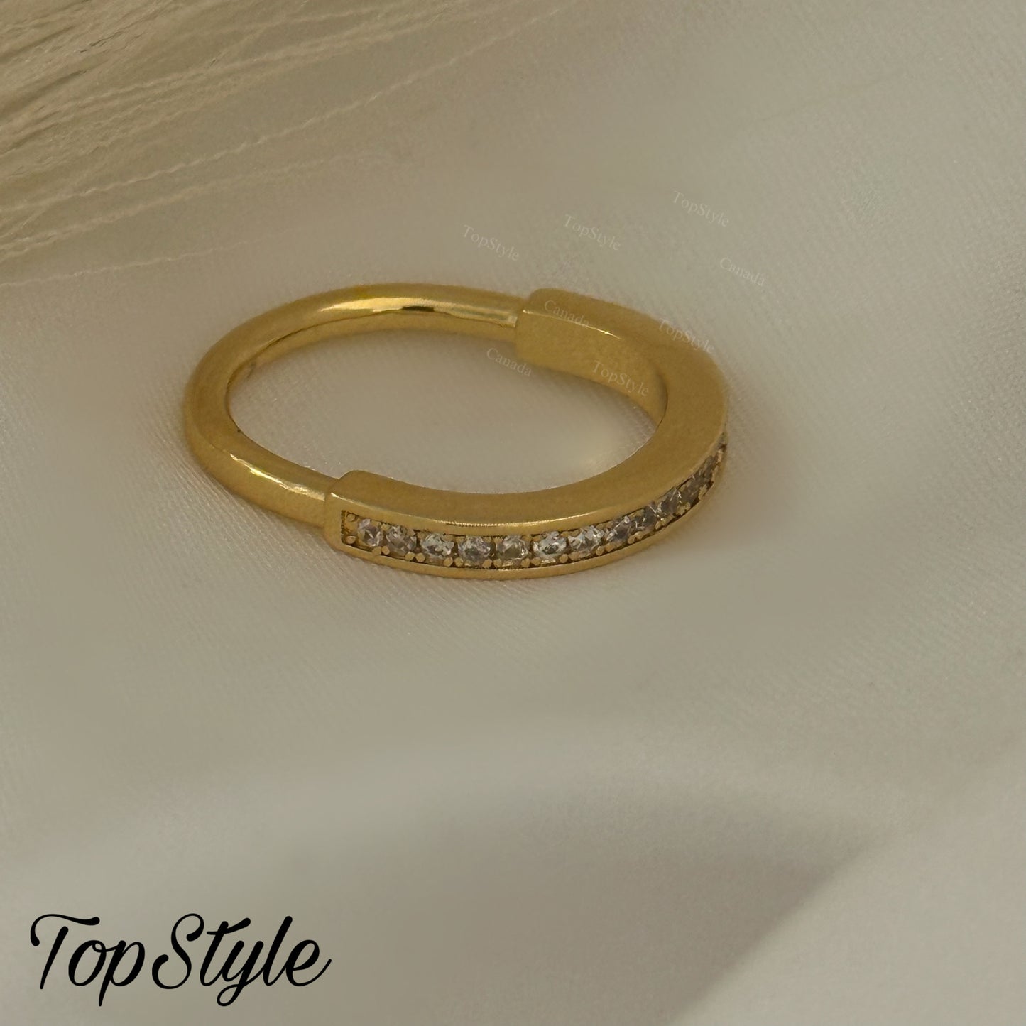 Gold Plated Lock Ring