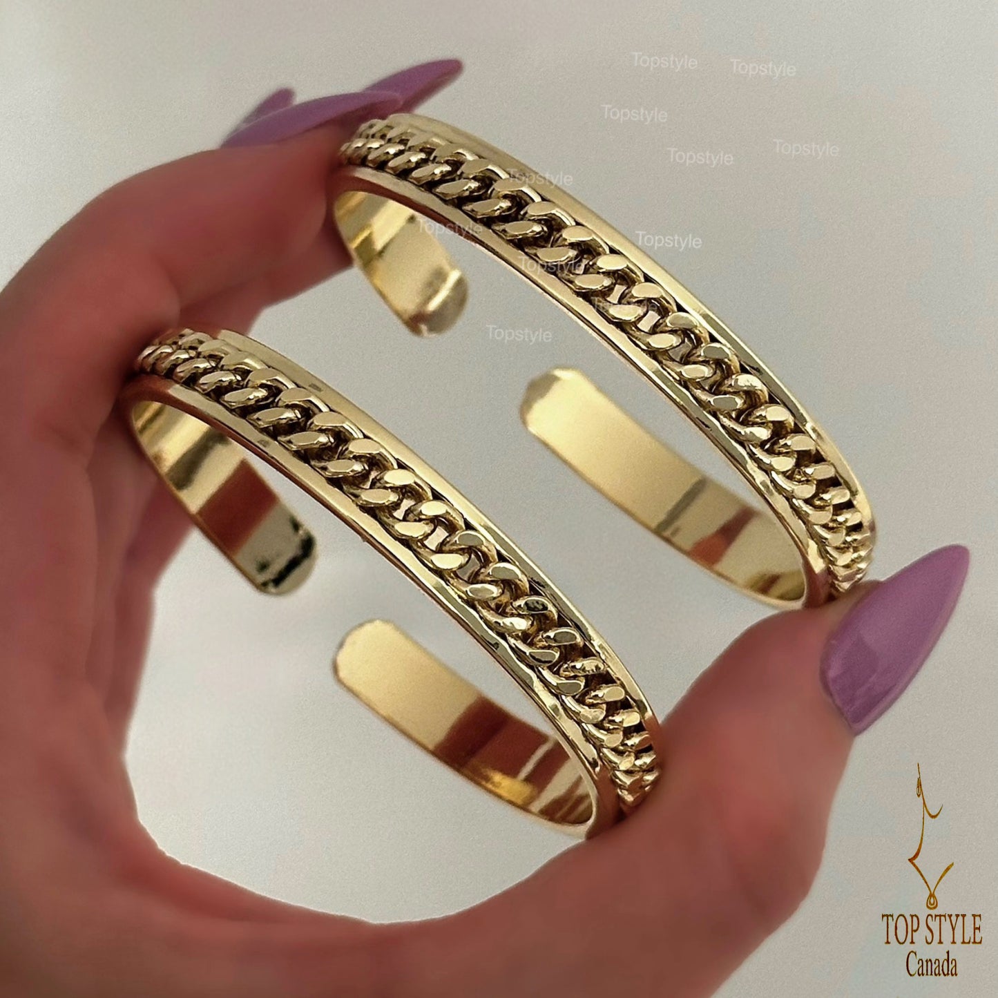 18K Gold-Plated Cuff Bracelets