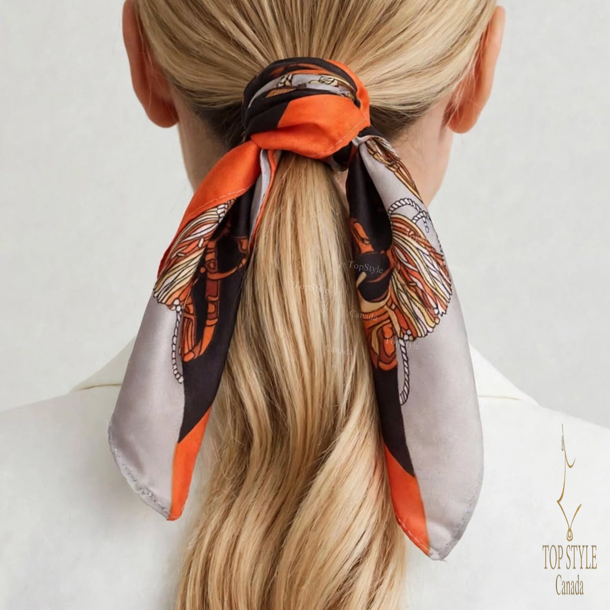 Terracotta Tassel Coin Scarf Necklace