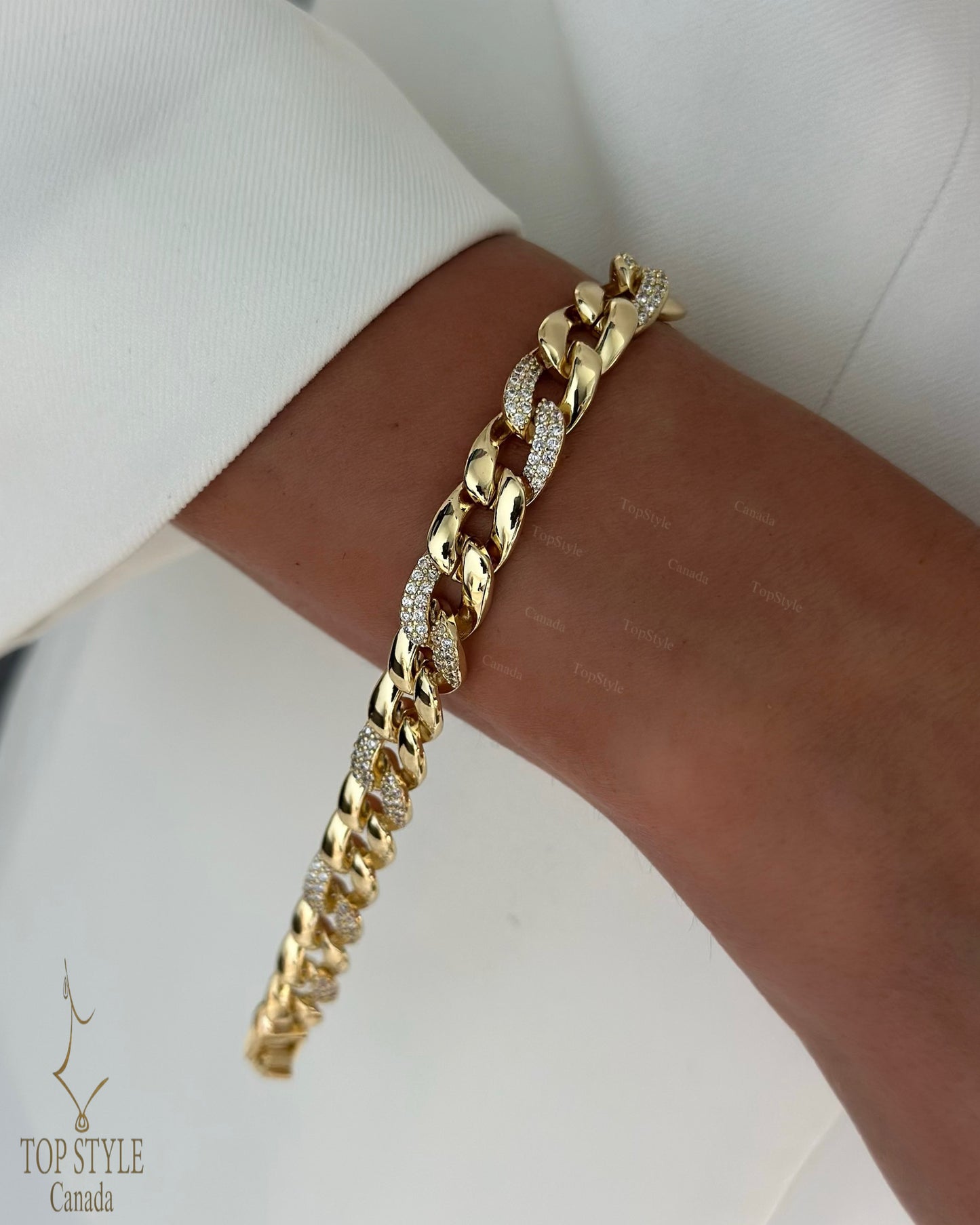 18K Gold Plated Cuban Link Bracelet