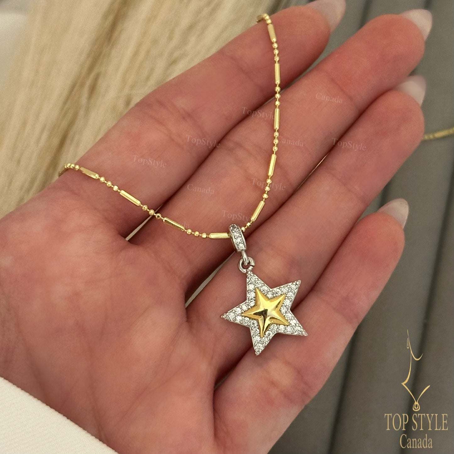 18K Gold-Plated Star Necklace