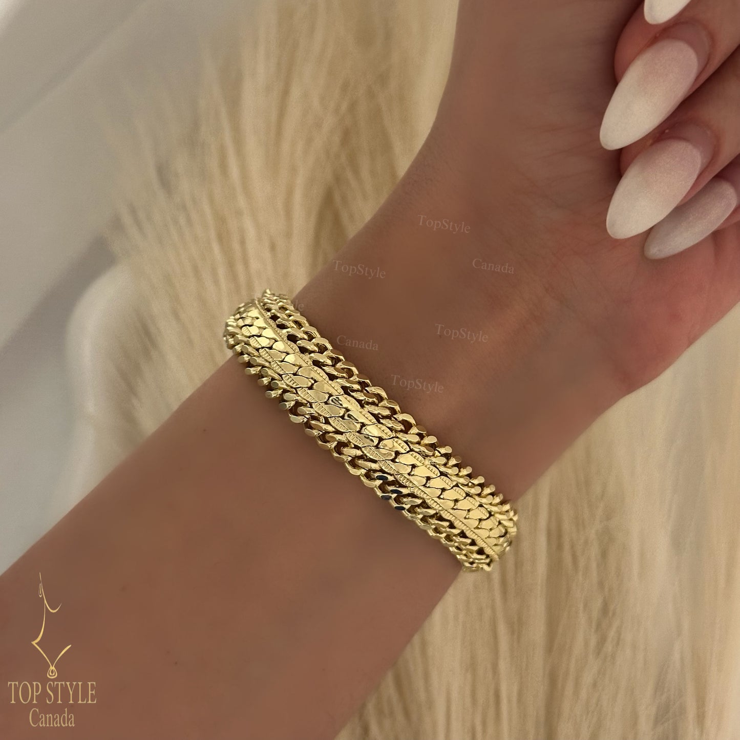 18K Gold-Plated Treasure Chain Bracelet