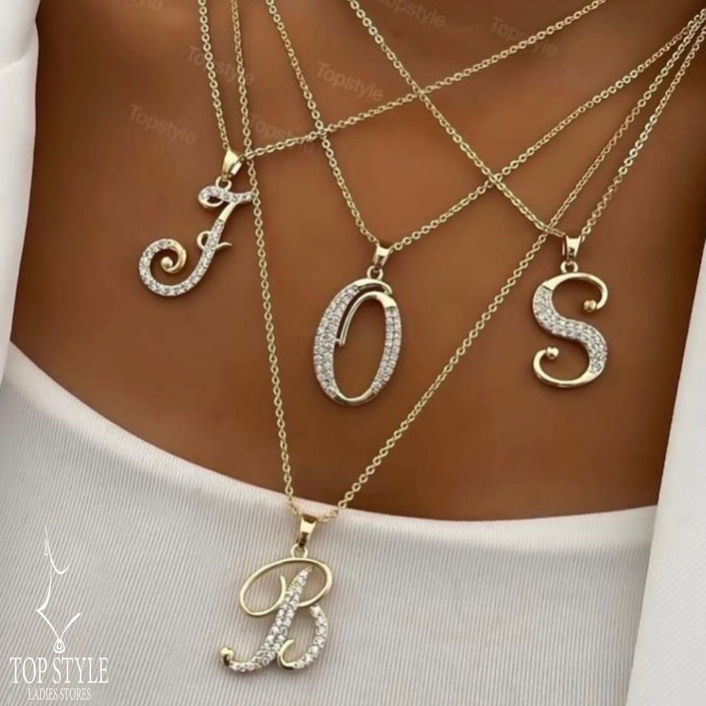 18K Gold-Plated Initial Necklace