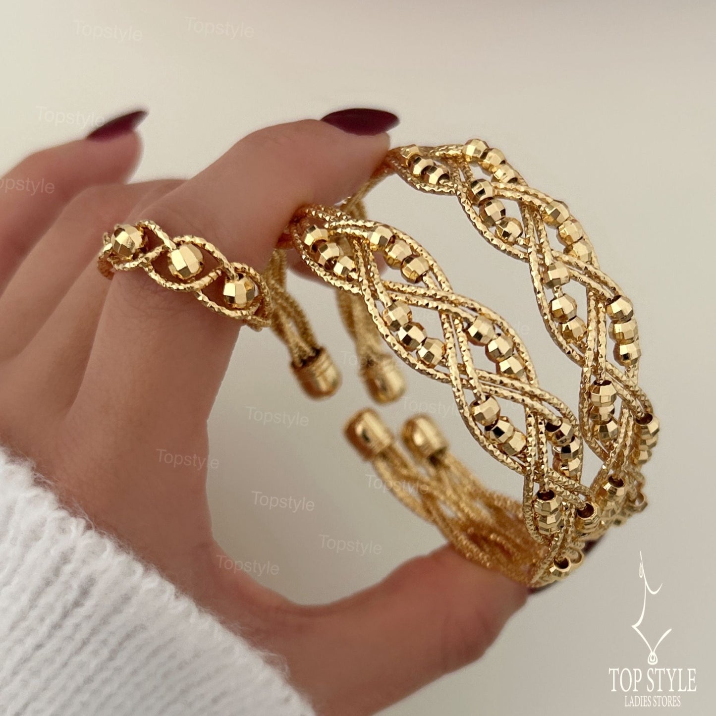 Dorica Gold-Plated Half Set (Bangle+Ring)