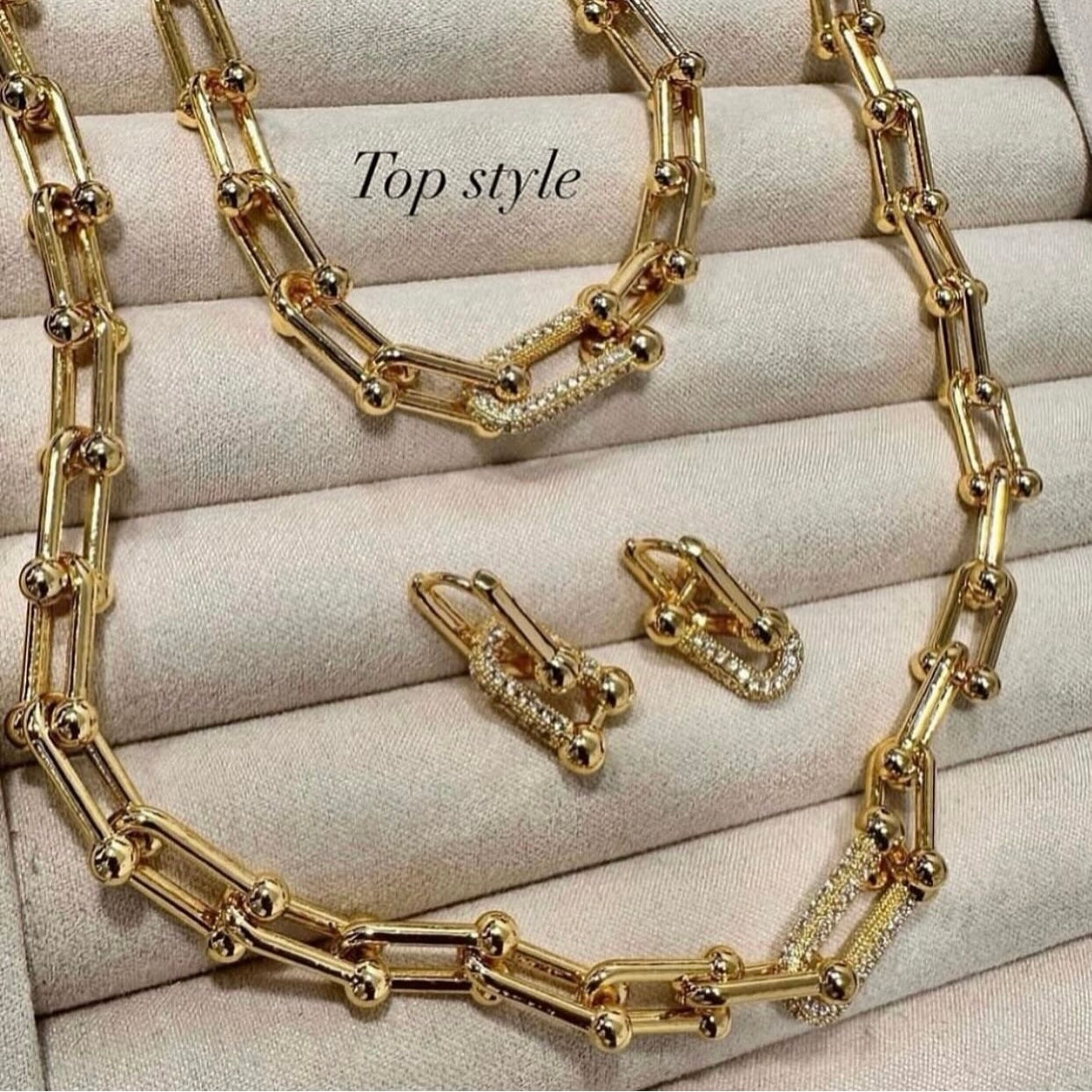 18K Gold Plated Link Set (3 pieces)