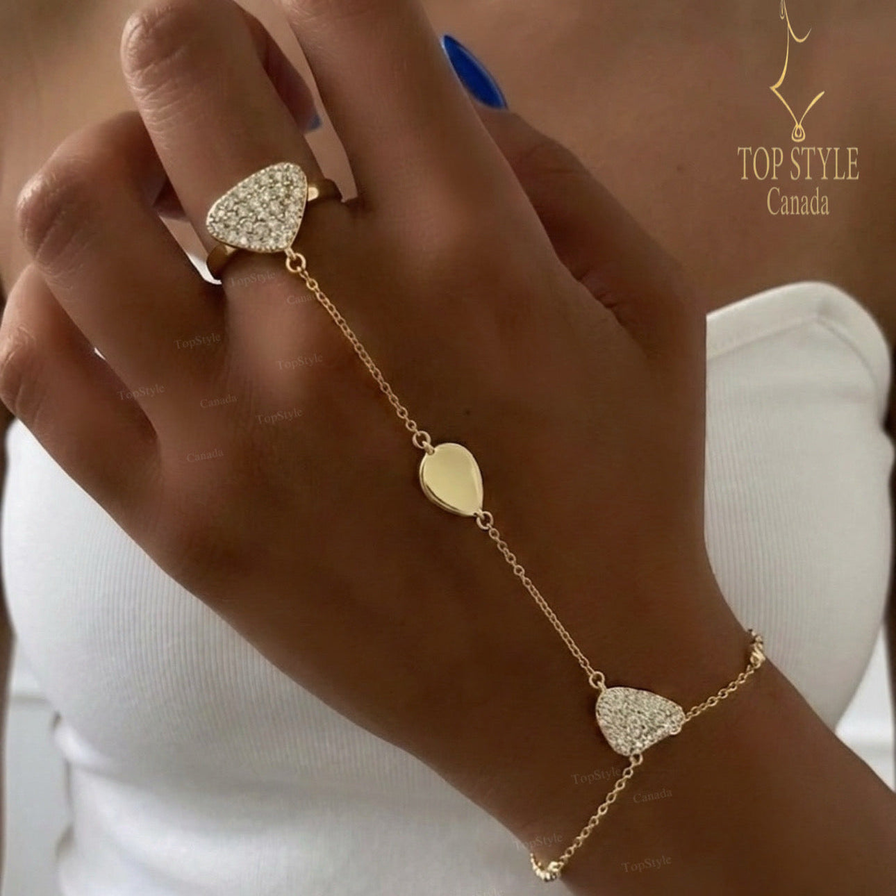 Layali Hand Chain | 18K Gold Plated