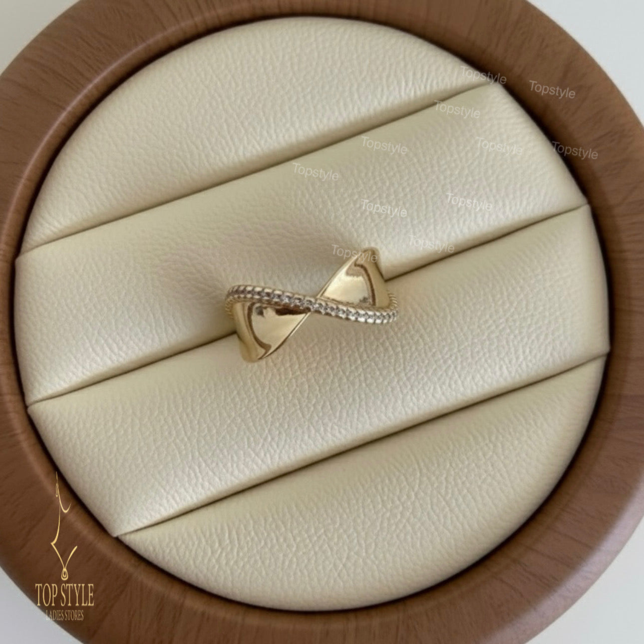 Bague Infini Ajustable Plaqué Or 18 carats