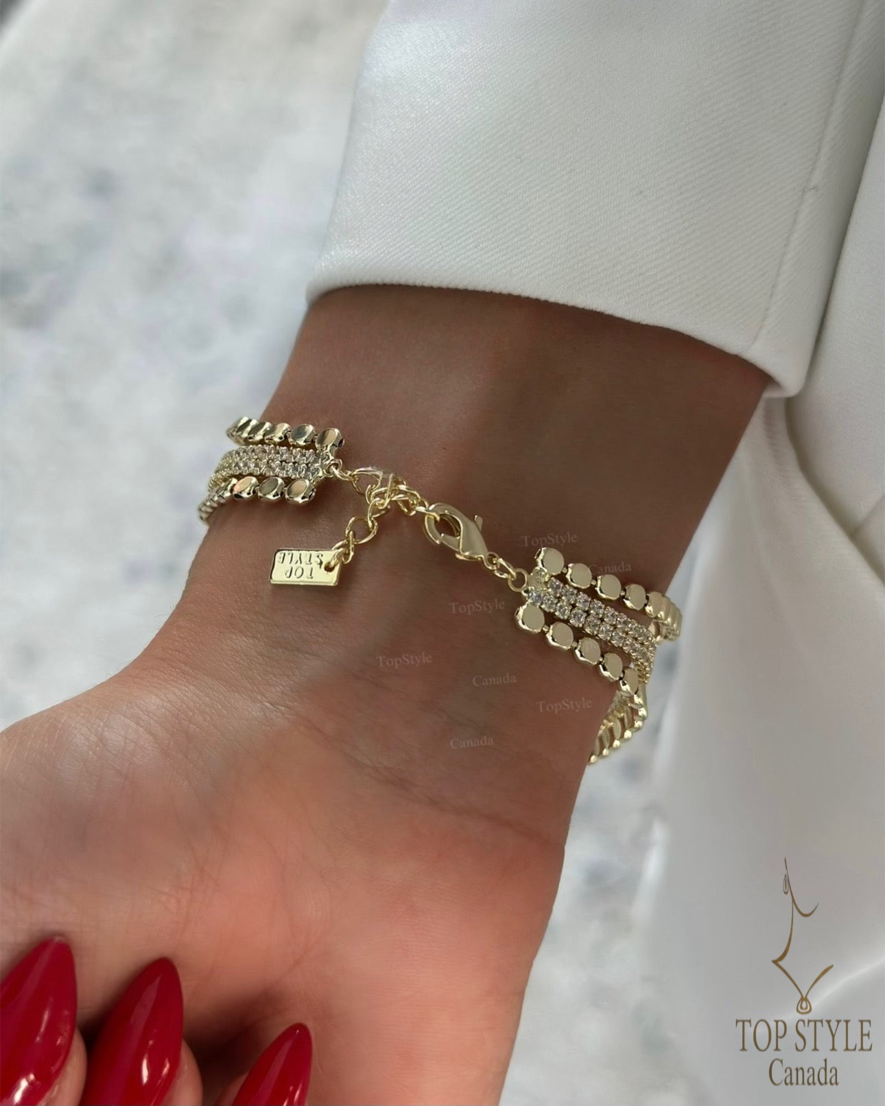 Luxe Triple Layer Bracelet | 18K Gold Plated