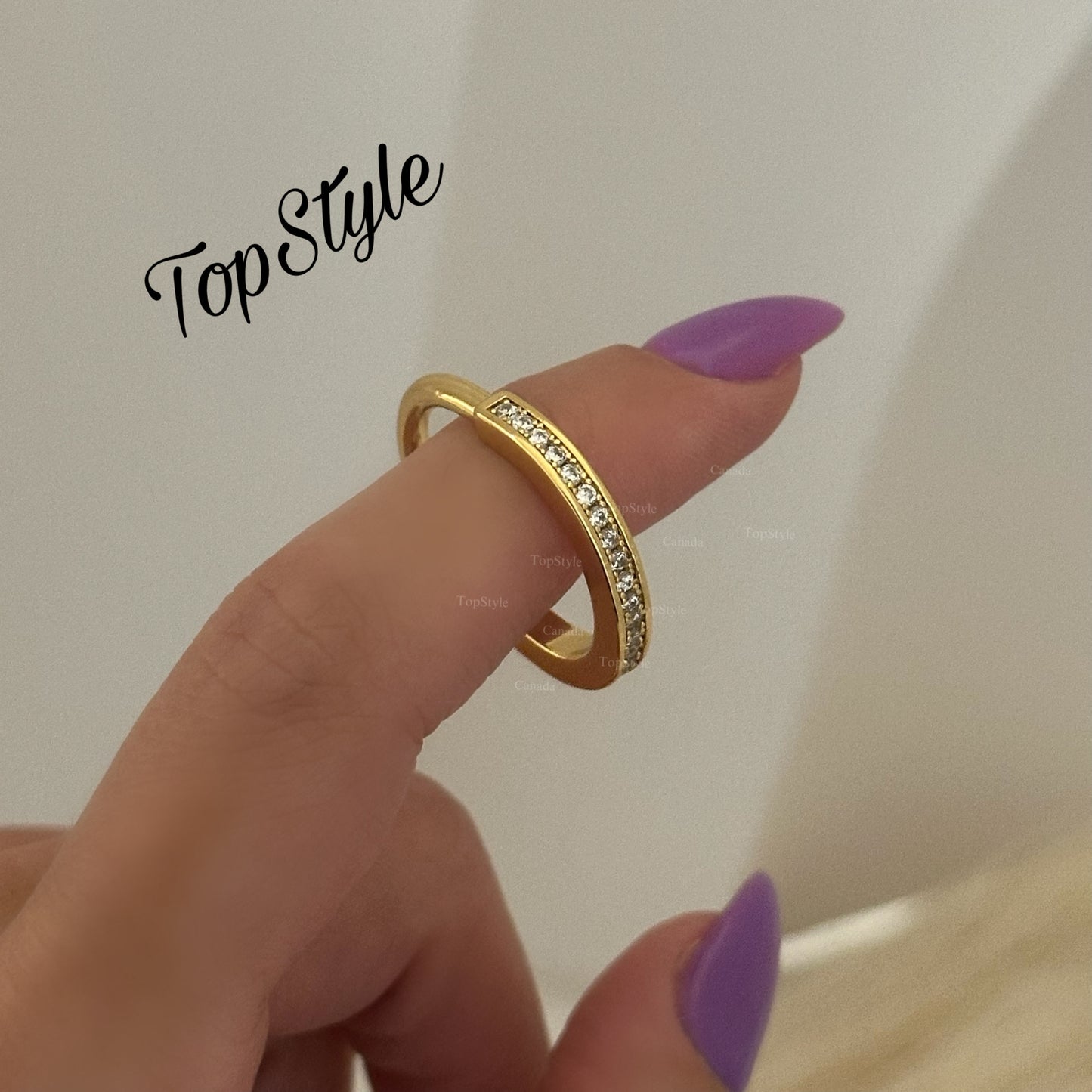 Gold Plated Lock Ring
