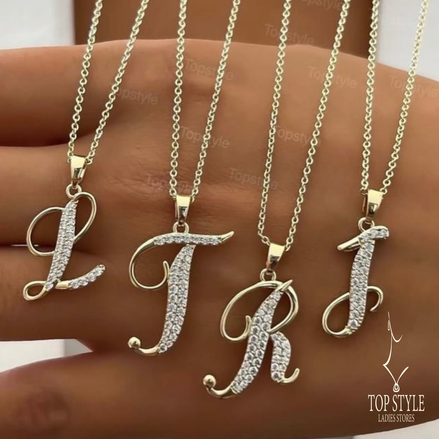 18K Gold-Plated Initial Necklace
