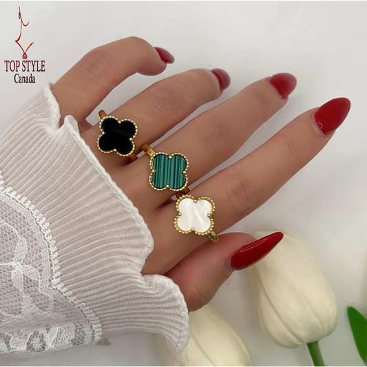 Clover Gold-Plated Ring
