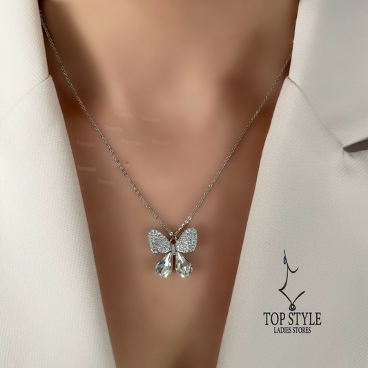 Gold-Plated Butterfly Necklace