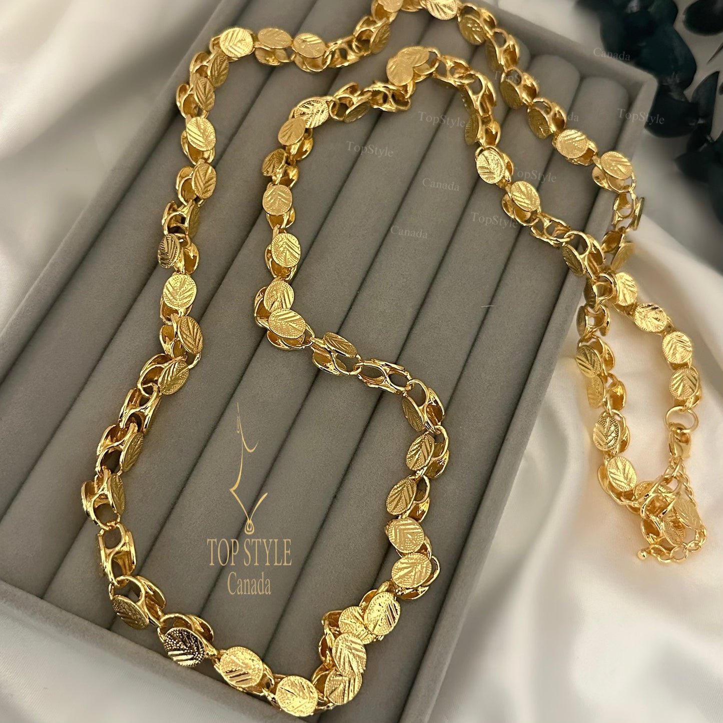 21K Gold Plated traditional Long Necklace