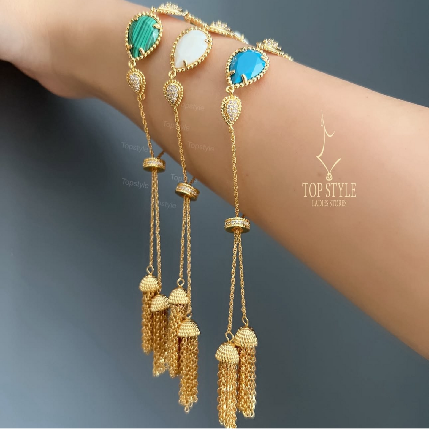 18K Gold-Plated Adjustable Slider Bracelet