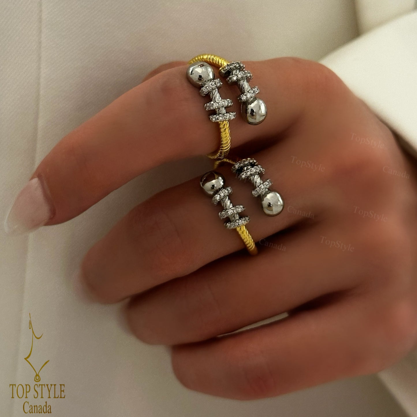 Two-Tone Gold-Plated Ring