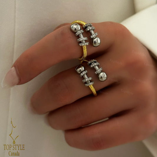 Two-Tone Gold-Plated Ring
