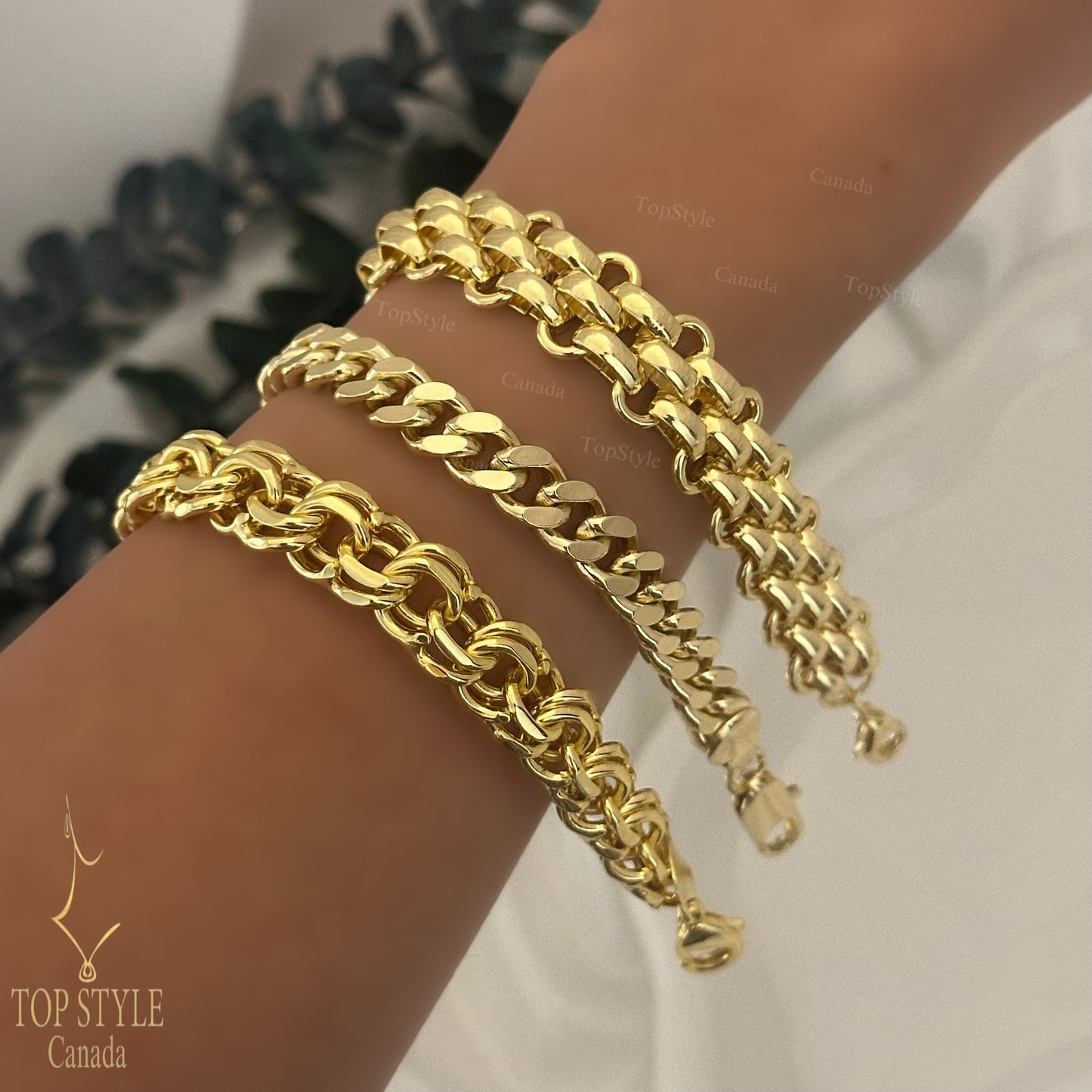 18K Gold-Plated Chain Bracelet