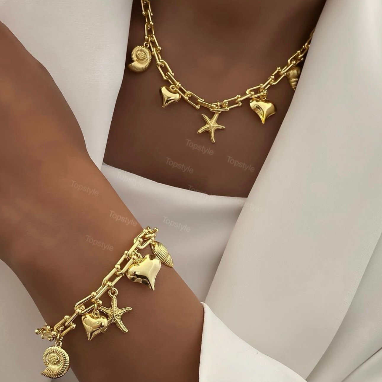 Marine Charm Set | 18K Gold Plated