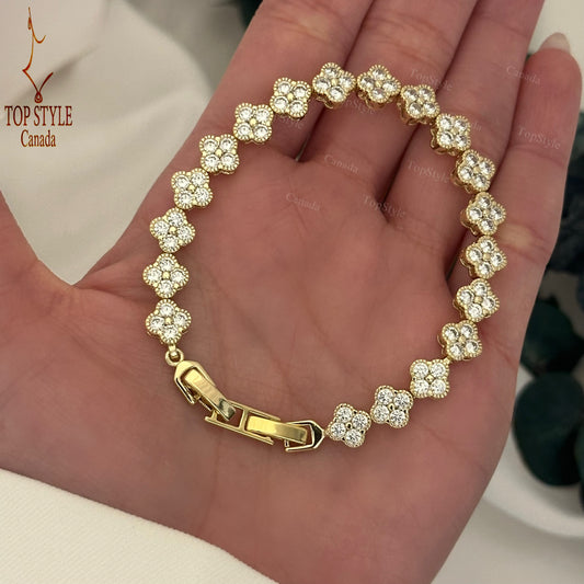 Clover Tennis Bracelet