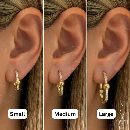 18K Gold Plated Link Earrings