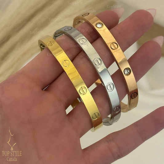 Gold-Plated Love Bracelet