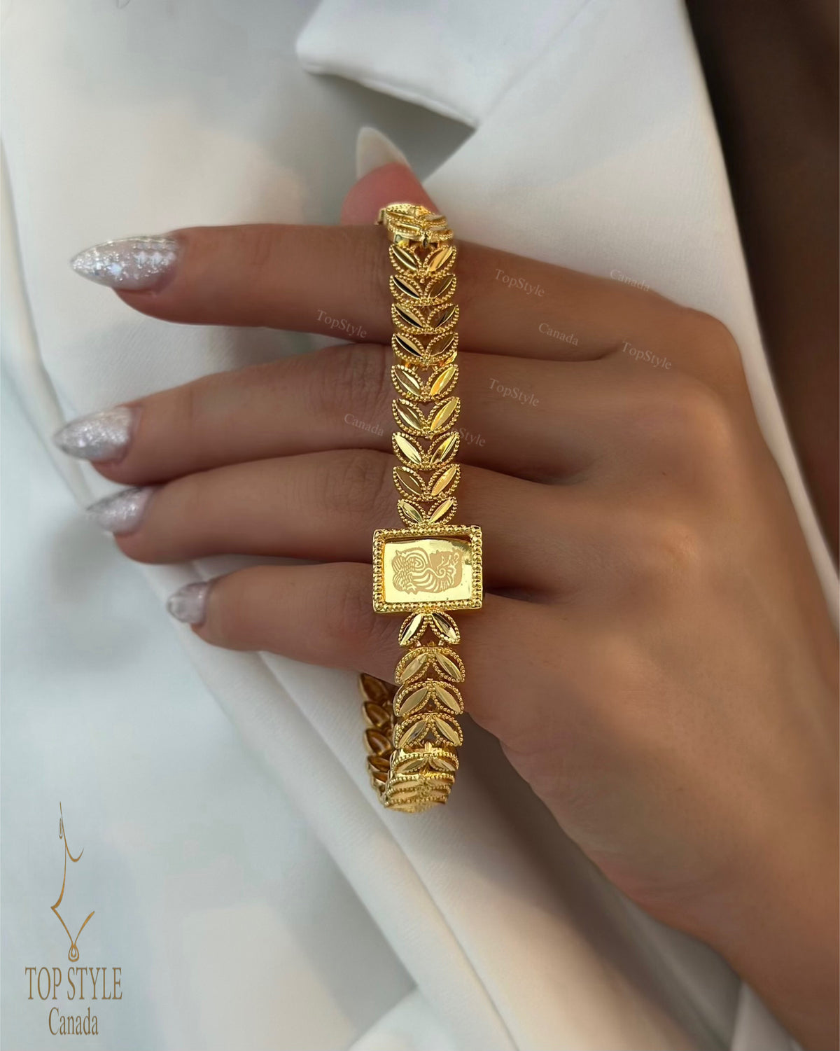 21K Gold Plated Lady Fortuna Bracelet