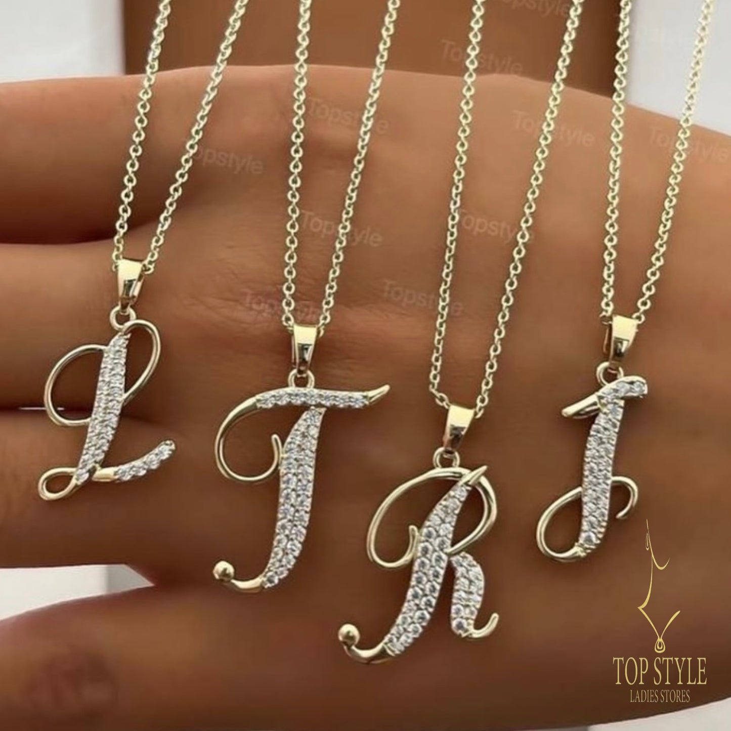 18K Gold-Plated Initial Necklace
