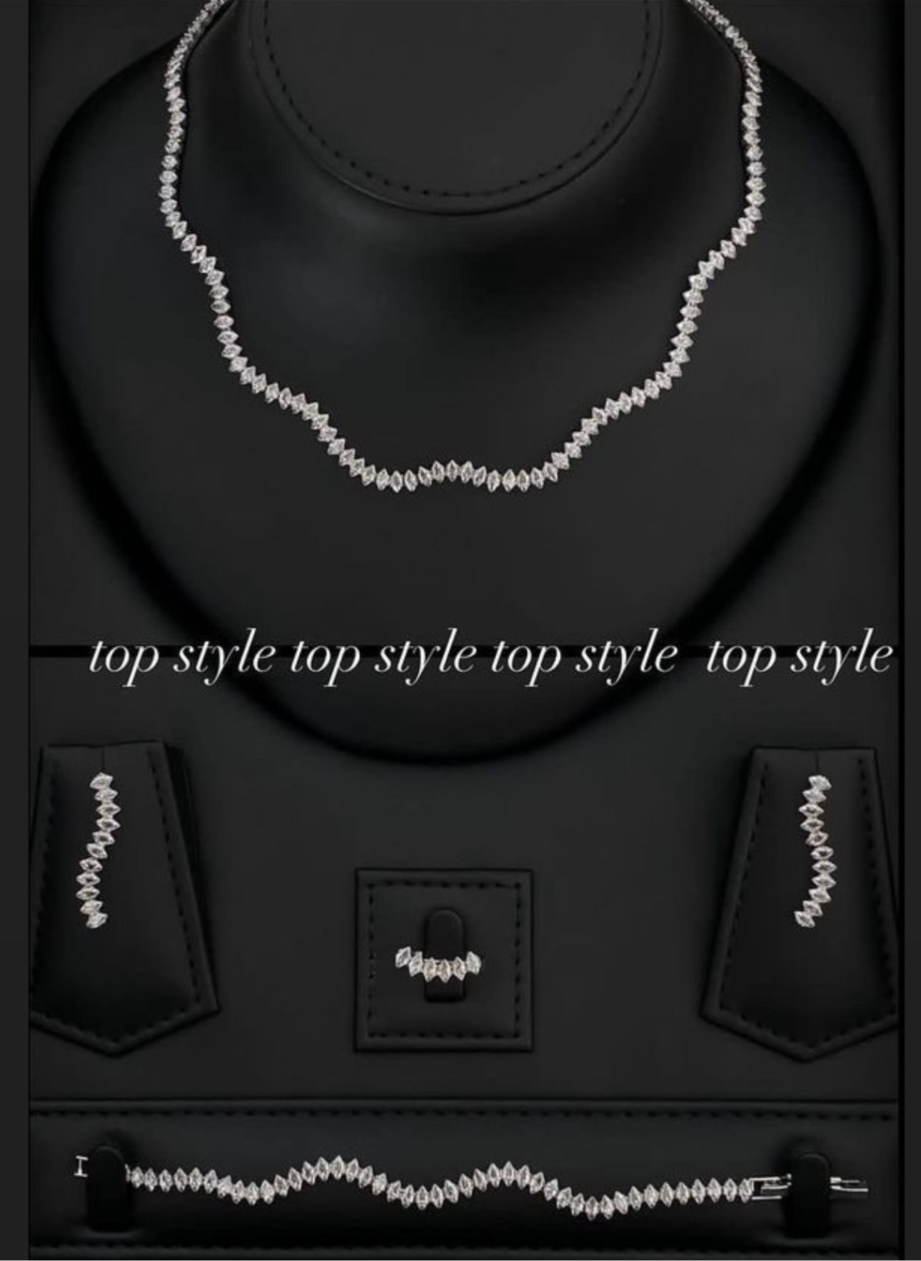 Wavy Gold-Plated Glam Set