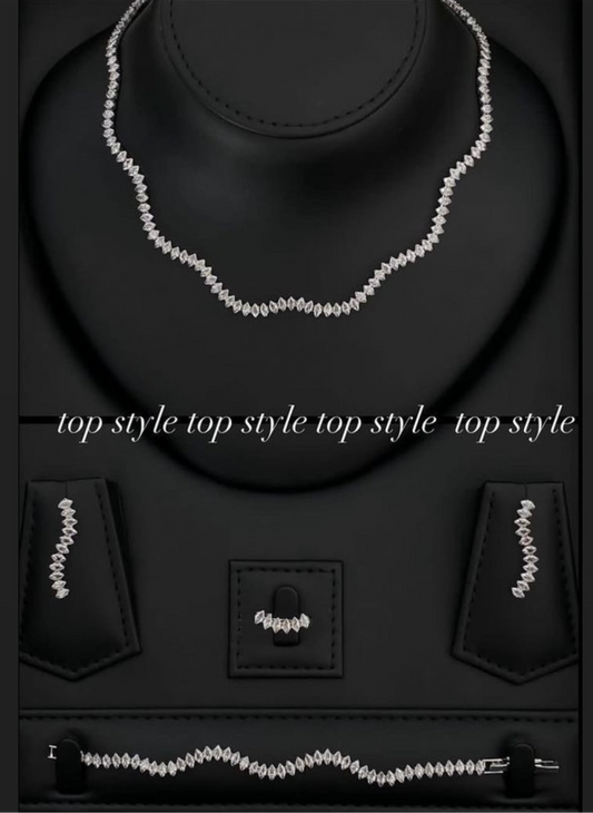 Wavy Gold-Plated Glam Set