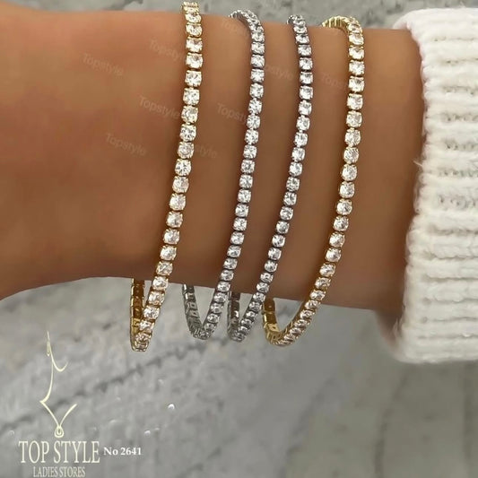 18K Gold-Plated Tennis Bracelet