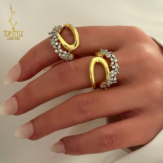 18K Gold-Plated Wavy Ring