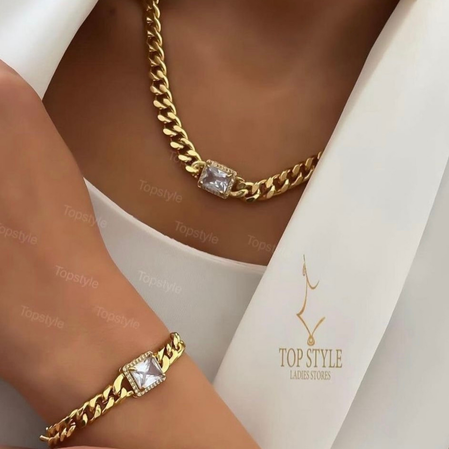 21K Gold-Plated Chain Set (4 Pieces)