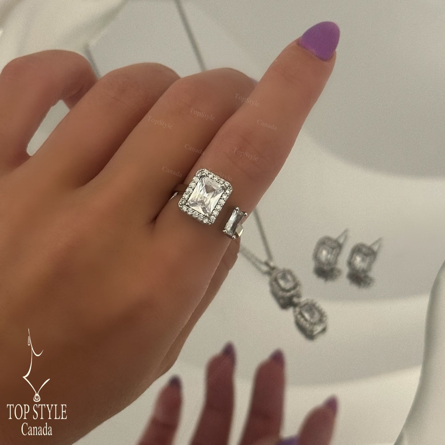 Gold Plated Classic CZ Set (3 Pieces)