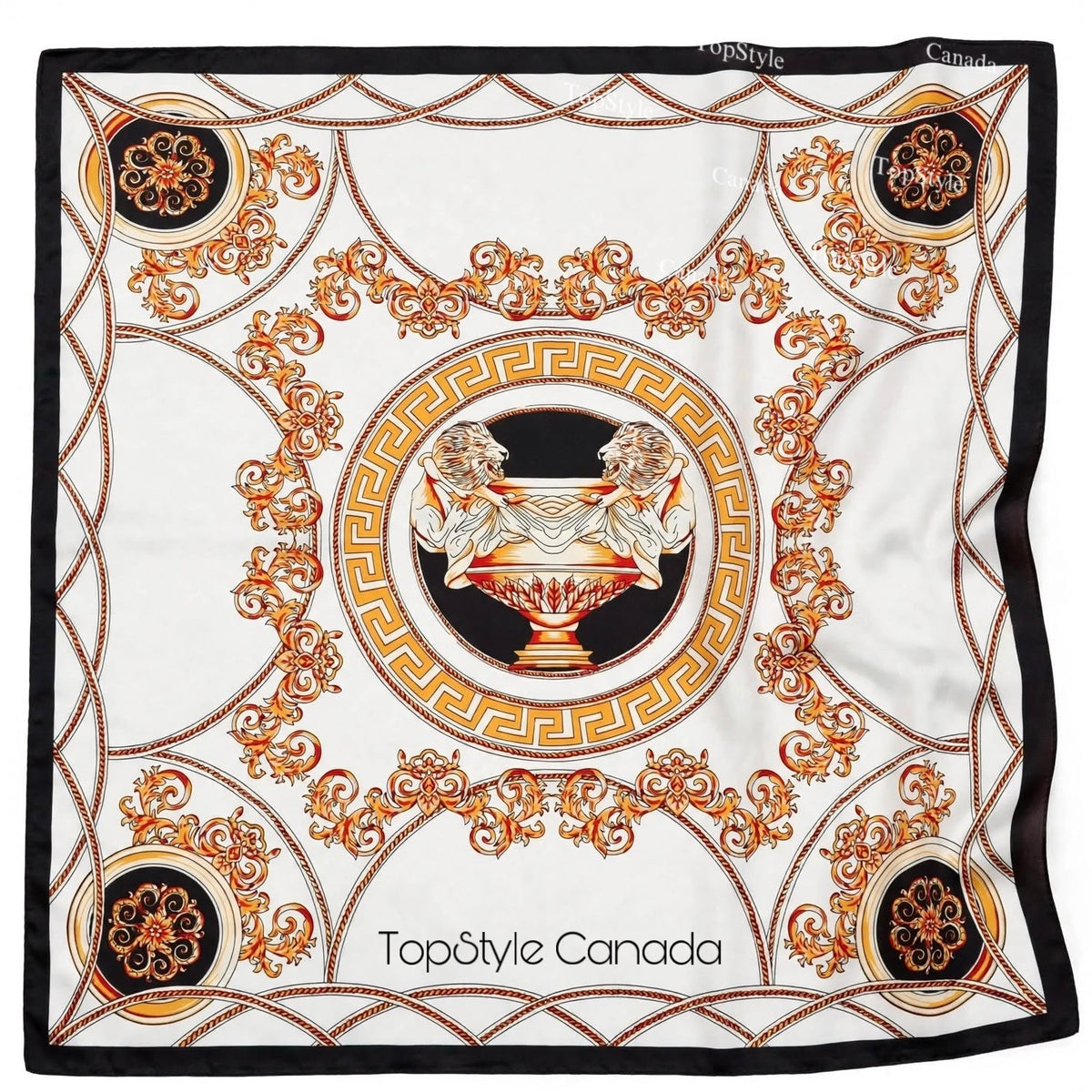 Bianca Lion Crest Coin Scarf Necklace