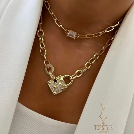 18K Gold-Plated Layered Necklace