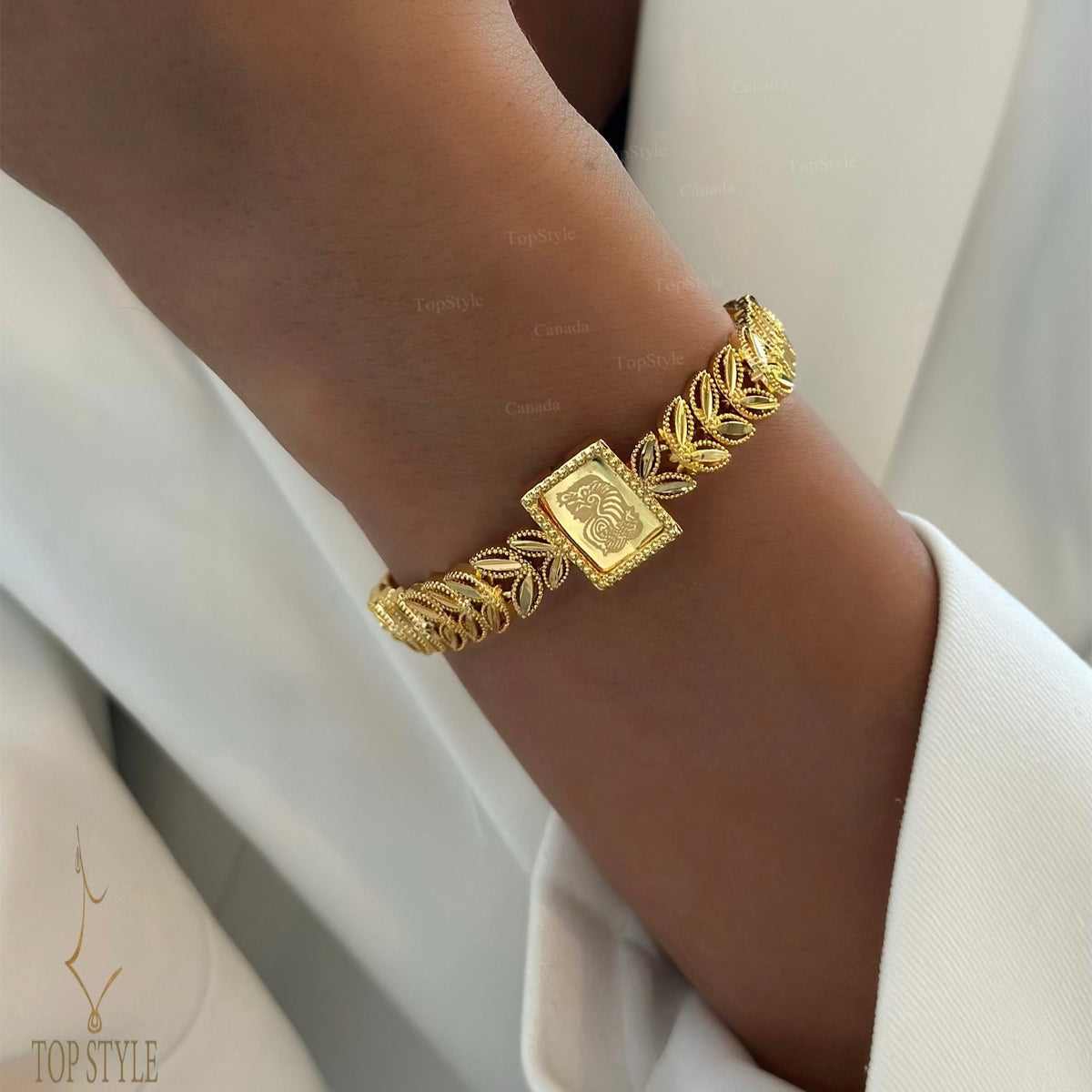 21K Gold Plated Lady Fortuna Bracelet