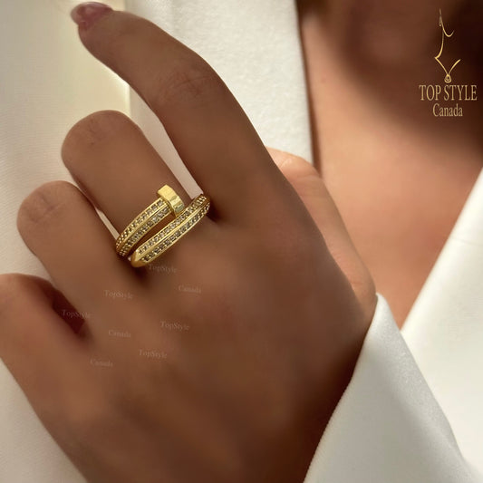 Gold-Plated Screw Ring