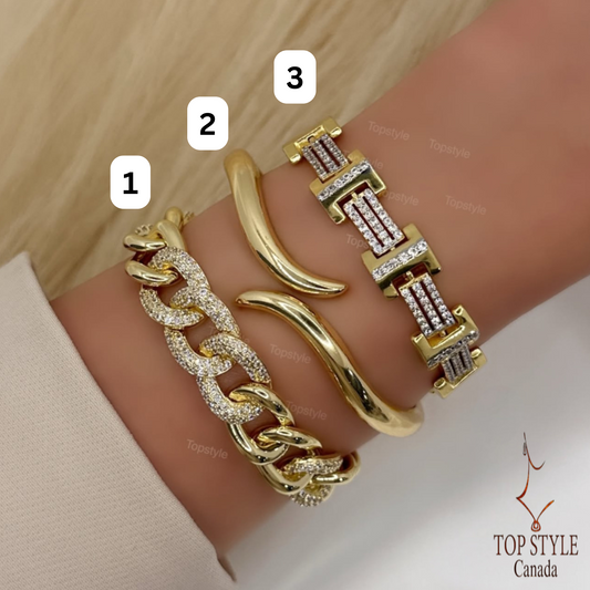 18K Gold-Plated Bracelets