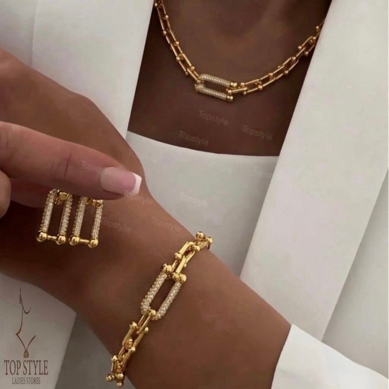 21K Gold Plated Link Set (3 pieces)