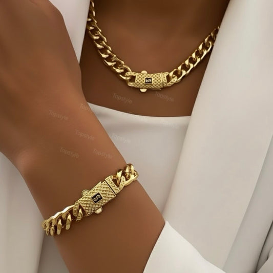 Mix & Match| Gold Plated Cuban Chain ( Bracelet/ Necklace)