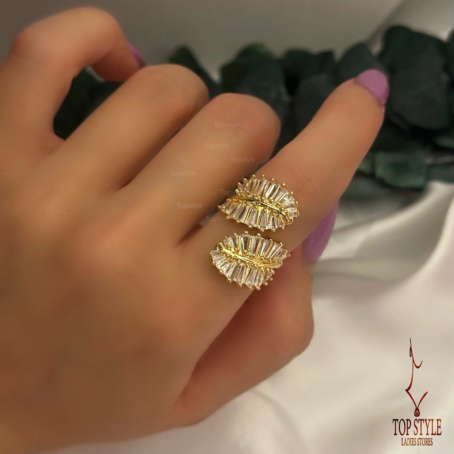 18K Gold-Plated Adjustable Ring
