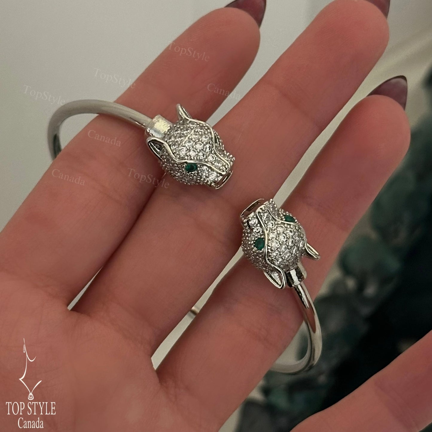 Twin Panther Cuff Bracelet