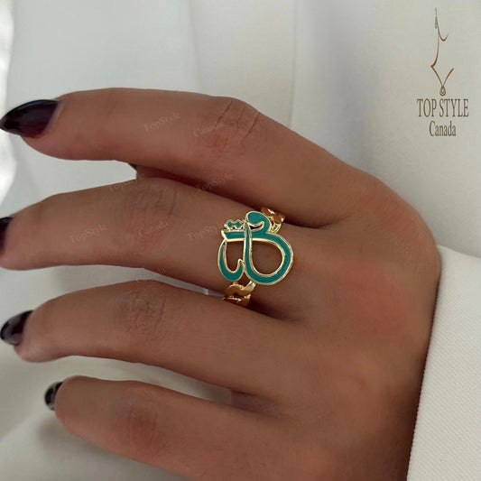 18K Gold Plated 'Qul' Ring