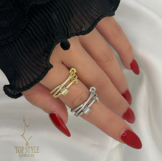 Gold Plated Trendy Adjustable Ring