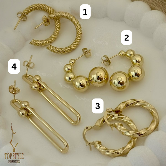18K Gold-Plated Earrings