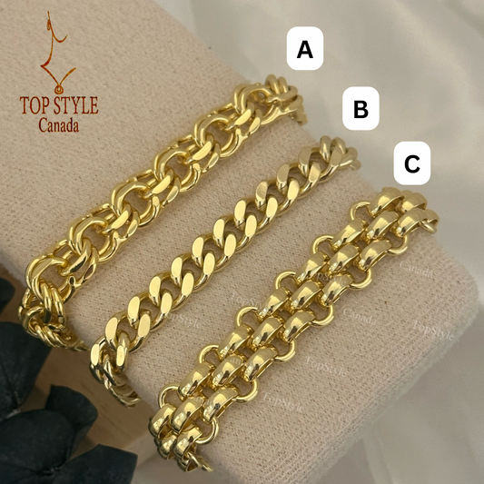 18K Gold-Plated Chain Bracelet