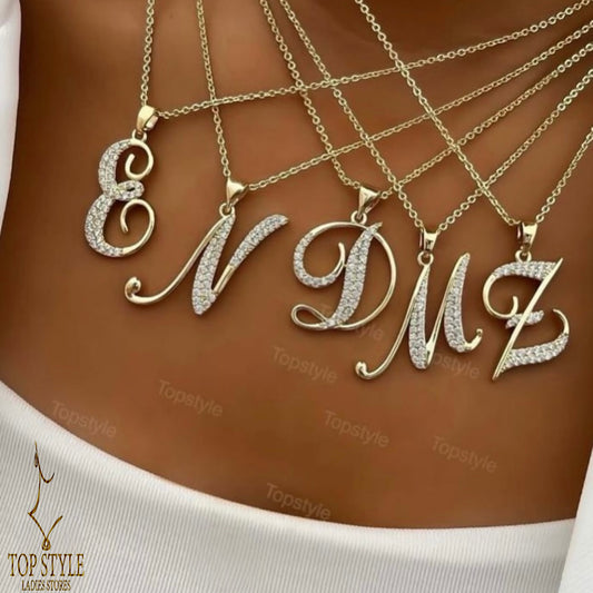 18K Gold-Plated Initial Necklace